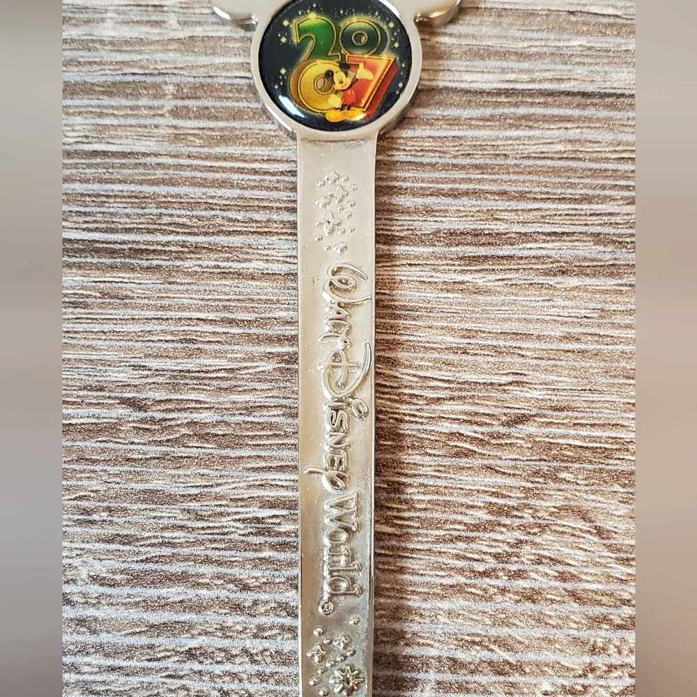 Vintage Walt Disney World 2007 Disney Silver Serving Spoon with Emblem